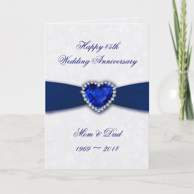 Tarjeta de felicitación del 45º aniversario del Bo (Anverso)