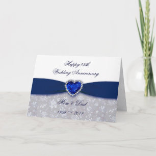 Tarjeta de felicitación del 45º aniversario del Bo