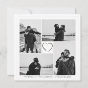 Tarjeta de felicitación del 4 aniversario del Boda