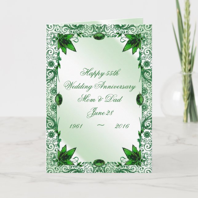Tarjeta de felicitación del 55º aniversario del Bo (Anverso)