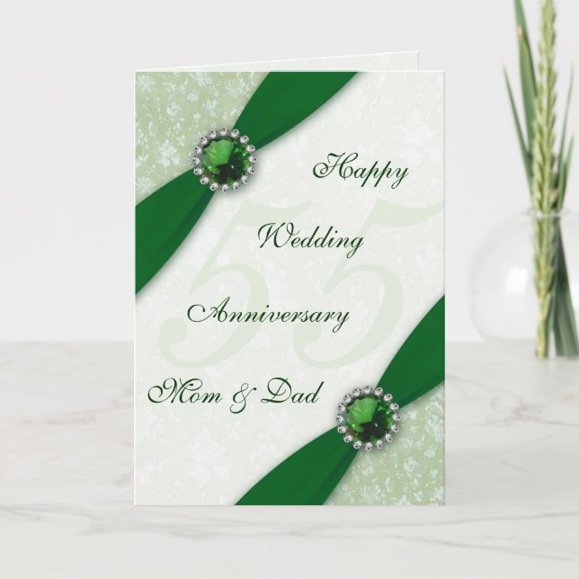 Tarjeta de felicitación del 55º aniversario del Bo (Anverso)