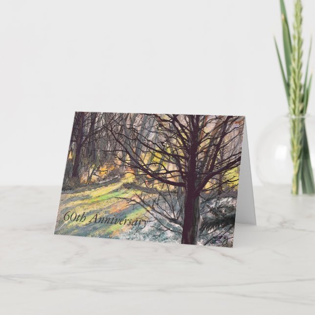 Tarjeta de Felicitación del 60º Aniversario Luz de (Anverso)