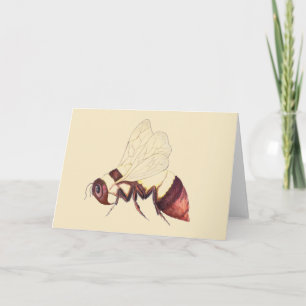 Tarjeta de felicitación del abejorro
