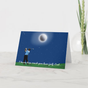 Tarjeta de felicitación del "ADICTO GOLFING" al