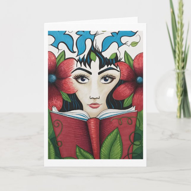 Tarjeta de felicitación del "alcohol literario" (Anverso)