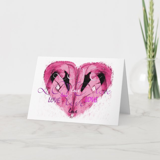 Tarjeta de felicitación del amor (Anverso)