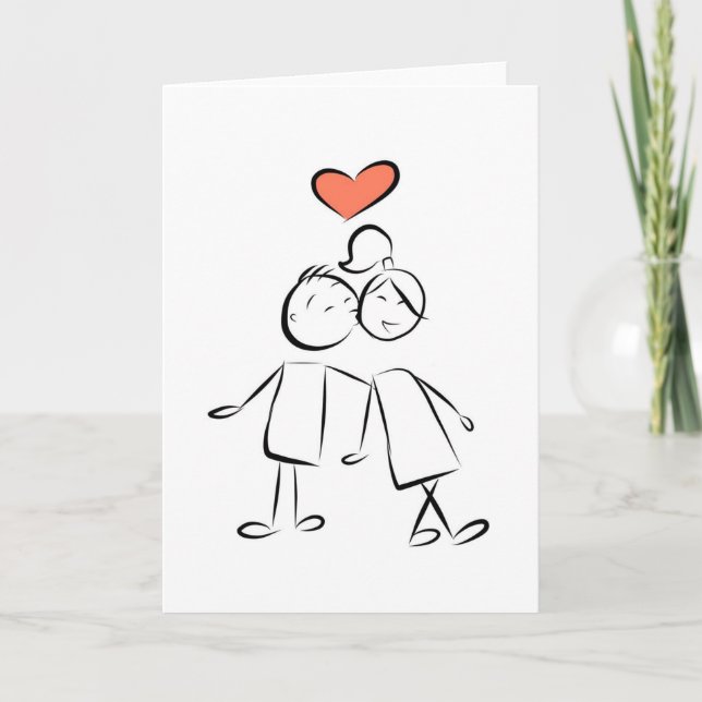 Tarjeta de felicitación del amor (Anverso)