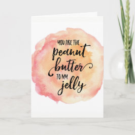 Tarjeta de felicitación del amor de la mantequilla