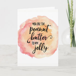 Tarjeta de felicitación del amor de la mantequilla