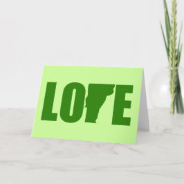 Tarjeta de felicitación del amor de Vermont