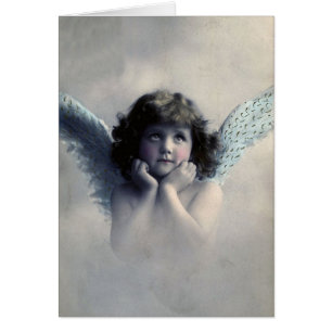 Tarjeta de felicitación del Angel de fotos de époc