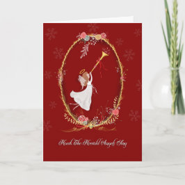 Tarjeta de felicitación del ángel del navidad