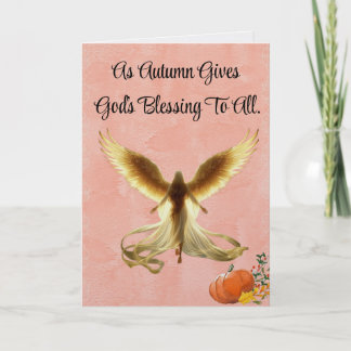 Tarjeta de Felicitación del Ángel del Otoño Precio