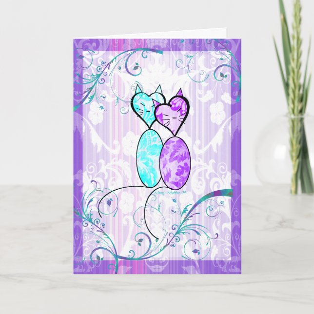 Tarjeta de felicitación del aniversario (Anverso)