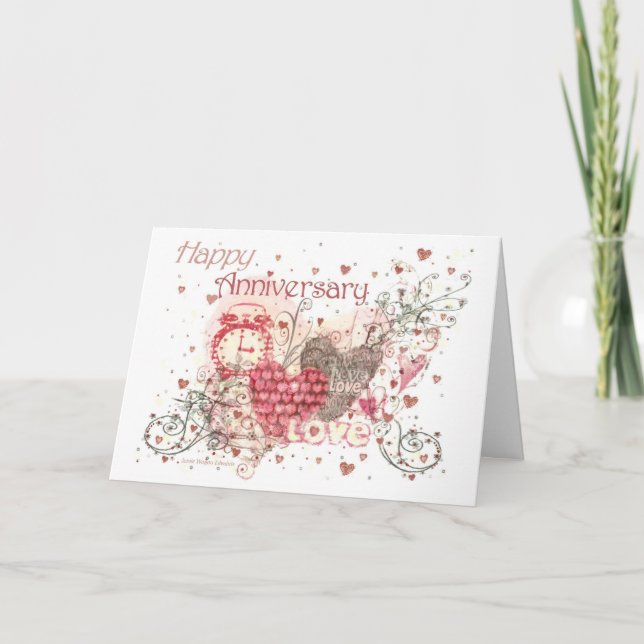 Tarjeta de felicitación del aniversario (Anverso)