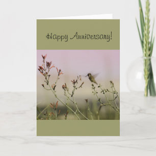 Tarjeta de felicitación del aniversario con diseño