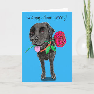 Tarjeta de felicitación del aniversario del Labrad