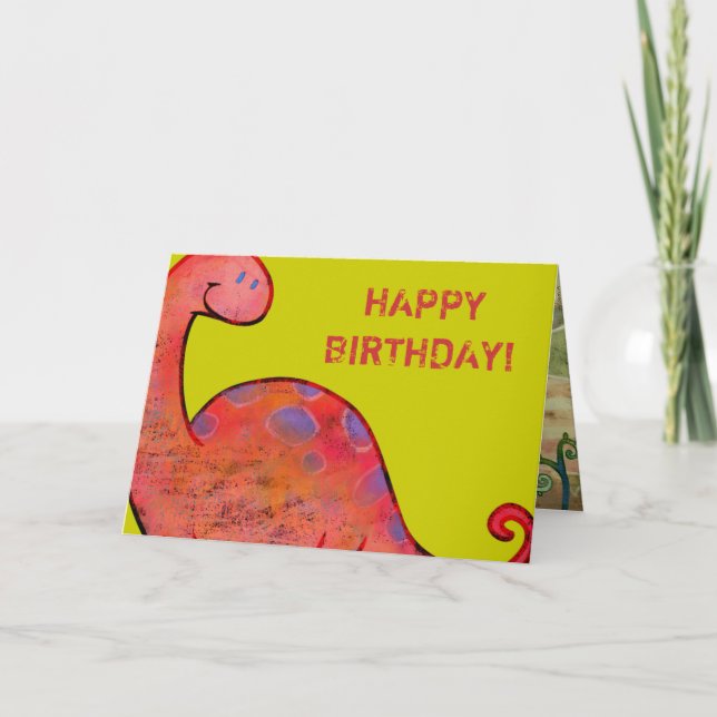 Tarjeta de felicitación del Apatosaurus (Anverso)