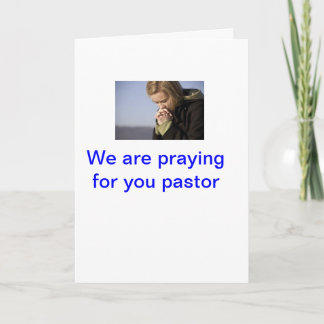 tarjeta de felicitación del aprecio del pastor