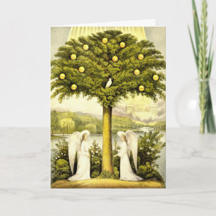 Tarjeta de felicitación del árbol de la vida