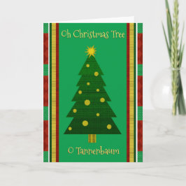 Tarjeta de felicitación del árbol de Navidad