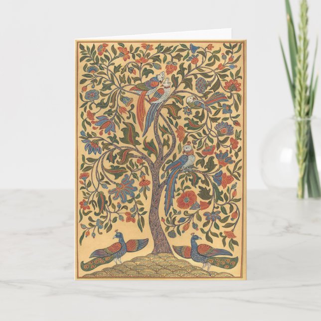 Tarjeta de felicitación del árbol de vida (Anverso)