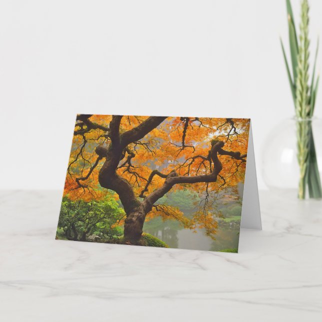 Tarjeta de felicitación del arce (Anverso)