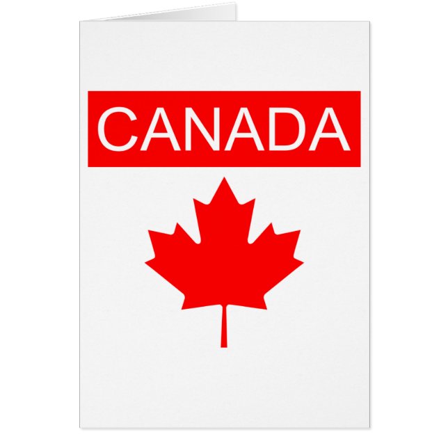 Tarjeta de Felicitación del Arce de Canadá (Frente)