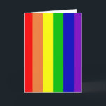 Tarjeta de felicitación del arco iris<br><div class="desc">Plantilla de la vertical de la tarjeta de felicitación</div>