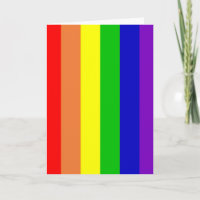 Tarjeta de felicitación del arco iris