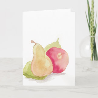 Tarjeta de felicitación del arreglo de la fruta