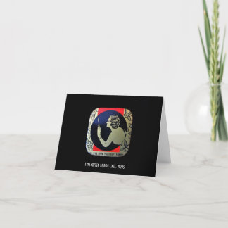 Tarjeta de felicitación del art déco