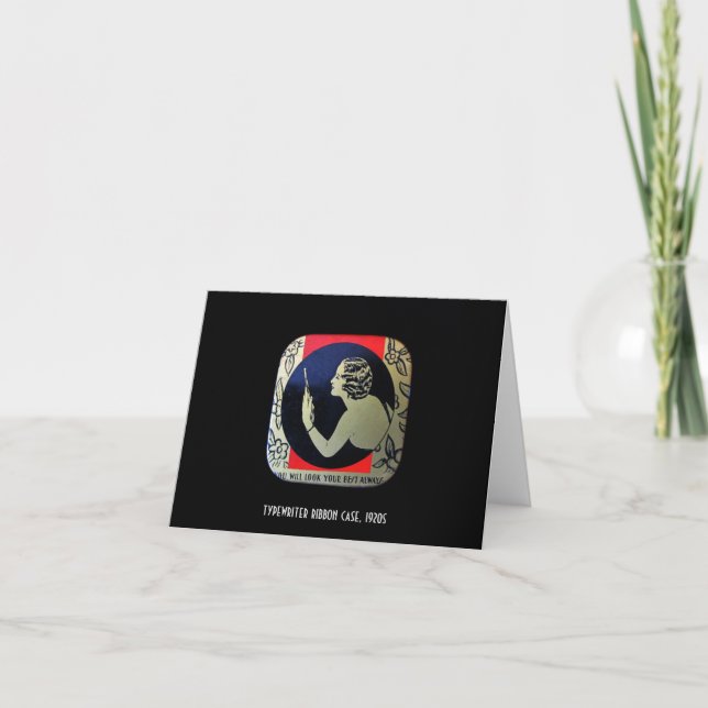 Tarjeta de felicitación del art déco (Anverso)