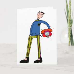 Tarjeta de felicitación del arte contemporáneo