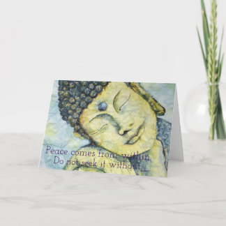 Tarjeta de felicitación del arte de Buda de la