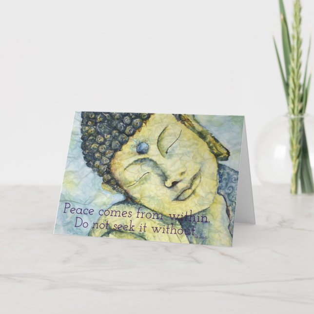 Tarjeta de felicitación del arte de Buda de la (Anverso)