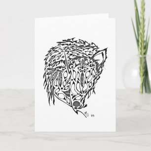 tarjeta de felicitación del arte del estilo del
