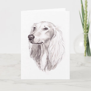 Tarjeta de felicitación del arte del perro de