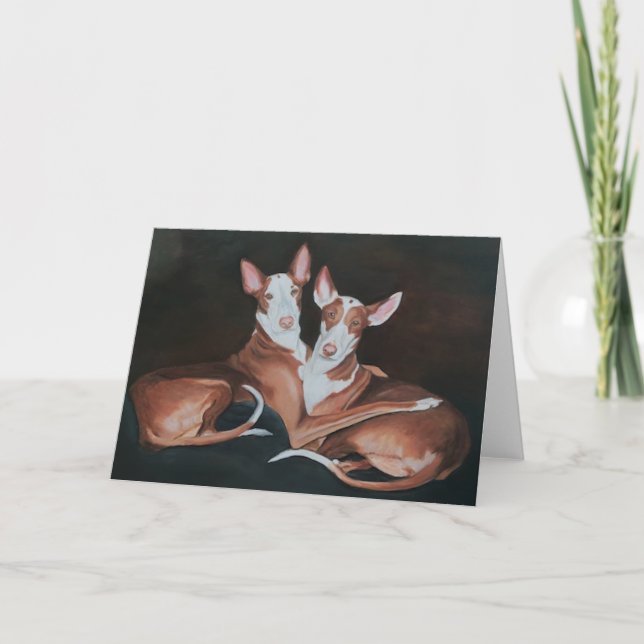 Tarjeta de felicitación del arte del perro de las (Anverso)