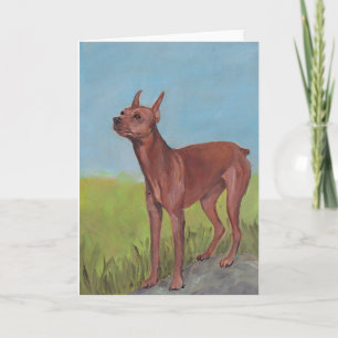 Tarjeta de felicitación del arte del perro del