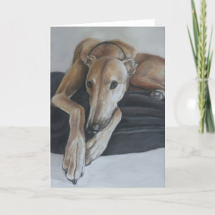 Tarjeta de felicitación del arte del perro del