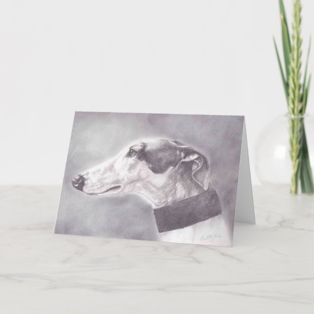 Tarjeta de felicitación del arte del perro del (Anverso)