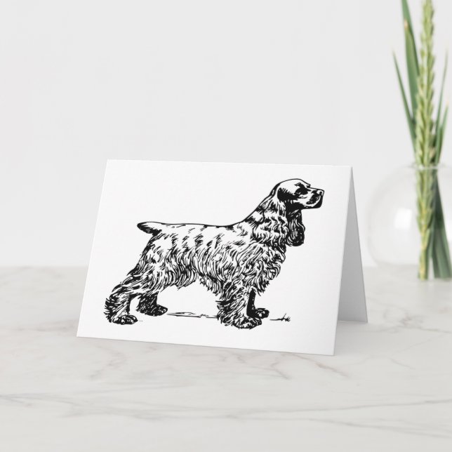 Tarjeta de felicitación del artista del perro de (Anverso)