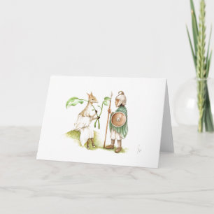 Tarjeta de felicitación del ataúd de las cartas