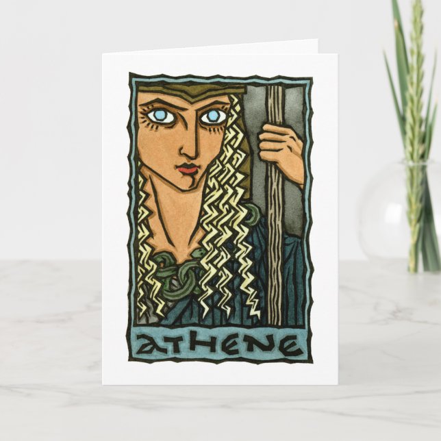 Tarjeta de felicitación del Athene (Anverso)