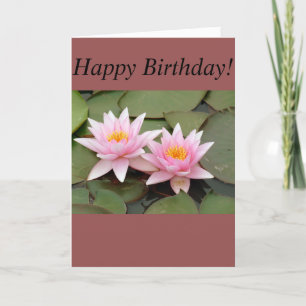 Tarjeta de felicitación del atontamiento Waterlily