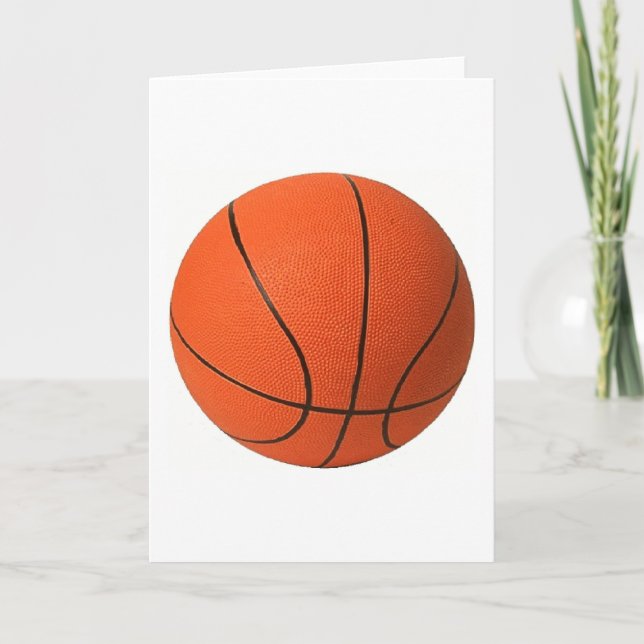Tarjeta de felicitación del baloncesto (Anverso)
