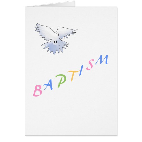 Tarjeta de felicitación del bautismo