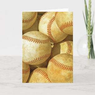 Tarjeta de felicitación del béisbol