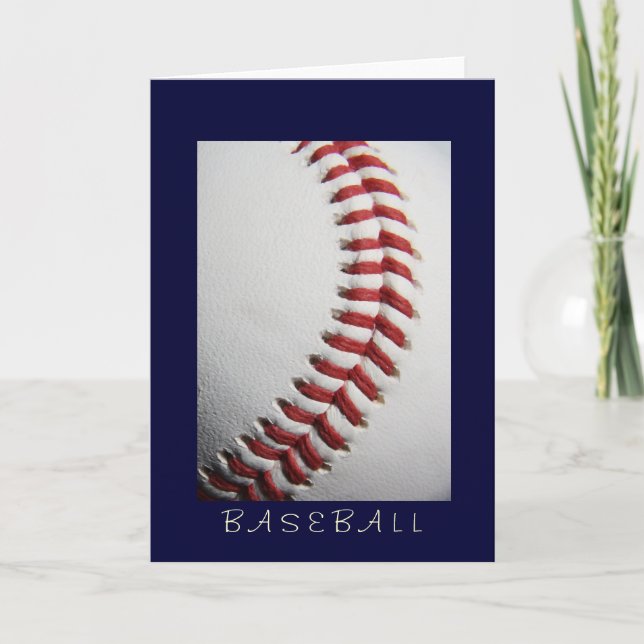 Tarjeta de felicitación del béisbol (Anverso)